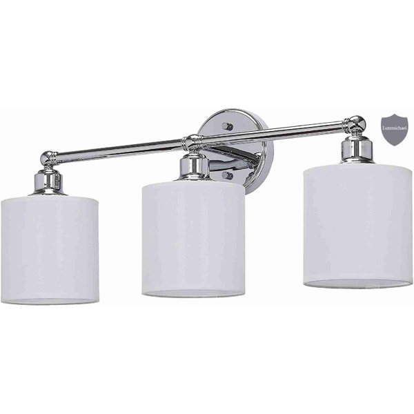 Latitude Run® Wall Light, Bathroom Vanity Light With Fabric Shade,Wall